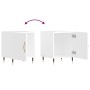 Nachttische 2 Stk. Ingenieurholz weiß glänzend 40x40x50 cm von vidaXL, Nachttische - Ref: Foro24-827521, Preis: 70,22 €, Raba...
