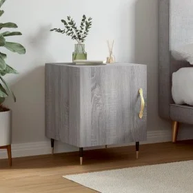 Bedside table made of gray Sonoma engineered wood, 40x40x50 cm. by vidaXL, Nightstands - Ref: Foro24-827528, Price: 37,89 €, ...