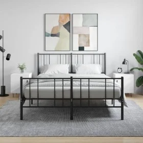 Bedside tables 2 units engineered wood white 40x40x50 cm by vidaXL, Nightstands - Ref: Foro24-827549, Price: 46,94 €, Discoun...