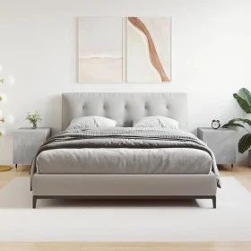 Nachttische 2 Stück betongraues Holzwerkstoff 40x40x50 cm von vidaXL, Nachttische - Ref: Foro24-827525, Preis: 46,86 €, Rabat...