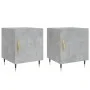 Nightstands 2 pcs concrete gray engineered wood 40x40x50 cm by vidaXL, Nightstands - Ref: Foro24-827525, Price: 46,86 €, Disc...