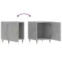 Mesitas noche 2 uds madera ingeniería gris hormigón 40x40x50 cm de vidaXL, Mesitas de noche - Ref: Foro24-827525, Precio: 46,...