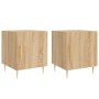 Nachttische, 2 Stück, Holzwerkstoff, Sonoma-Eiche, 40 x 40 x 50 cm von vidaXL, Nachttische - Ref: Foro24-827539, Preis: 64,61...