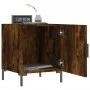 Smoked oak engineered wood bedside table 40x40x50 cm by vidaXL, Nightstands - Ref: Foro24-827574, Price: 30,12 €, Discount: %