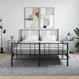 Nachttische 2 Stk. Ingenieurholz Sonoma grau 40x40x50 cm von vidaXL, Nachttische - Ref: Foro24-827561, Preis: 46,40 €, Rabatt: %