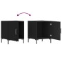 Mesita de noche madera de ingeniería negro 40x40x50 cm de vidaXL, Mesitas de noche - Ref: Foro24-827566, Precio: 36,89 €