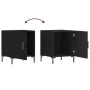 Mesita de noche madera de ingeniería negro 40x40x50 cm de vidaXL, Mesitas de noche - Ref: Foro24-827566, Precio: 36,57 €, Des...