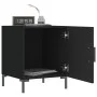 Mesita de noche madera de ingeniería negro 40x40x50 cm de vidaXL, Mesitas de noche - Ref: Foro24-827566, Precio: 36,57 €, Des...