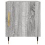 Mesitas noche 2 uds madera ingeniería gris Sonoma 40x40x50 cm