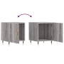 Nachttische 2 Einheiten Sonomagraues Holzwerkstoff 40x40x50 cm von vidaXL, Nachttische - Ref: Foro24-827529, Preis: 48,25 €, ...