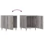 Nightstands 2 units Sonoma gray engineered wood 40x40x50 cm by vidaXL, Nightstands - Ref: Foro24-827529, Price: 47,82 €, Disc...