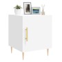 Mesita de noche madera de ingeniería blanco 40x40x50 cm de vidaXL, Mesitas de noche - Ref: Foro24-827532, Precio: 39,47 €, De...