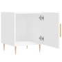 Mesita de noche madera de ingeniería blanco 40x40x50 cm de vidaXL, Mesitas de noche - Ref: Foro24-827532, Precio: 39,47 €, De...