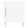 Mesita de noche madera de ingeniería blanco 40x40x50 cm de vidaXL, Mesitas de noche - Ref: Foro24-827532, Precio: 39,47 €, De...