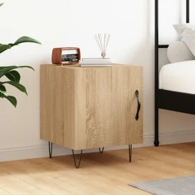 Engineered wood nightstand in Sonoma oak, 40x40x50 cm by vidaXL, Nightstands - Ref: Foro24-827554, Price: 36,84 €, Discount: %