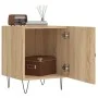 Mesita de noche madera de ingeniería roble Sonoma 40x40x50 cm de vidaXL, Mesitas de noche - Ref: Foro24-827554, Precio: 36,83...
