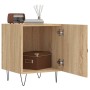 Mesita de noche madera de ingeniería roble Sonoma 40x40x50 cm de vidaXL, Mesitas de noche - Ref: Foro24-827554, Precio: 37,29...