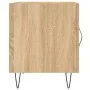 Mesita de noche madera de ingeniería roble Sonoma 40x40x50 cm de vidaXL, Mesitas de noche - Ref: Foro24-827554, Precio: 36,83...