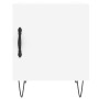 White engineered wood bedside table 40x40x50 cm by vidaXL, Nightstands - Ref: Foro24-827548, Price: 38,26 €, Discount: %