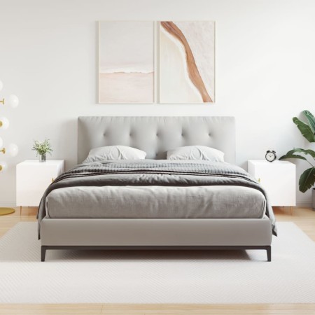 Nachttische 2 Stk. Ingenieurholz weiß glänzend 40x40x50 cm von vidaXL, Nachttische - Ref: Foro24-827537, Preis: 70,76 €, Raba...