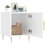 Bedside tables 2 units engineered wood glossy white 40x40x50 cm by vidaXL, Nightstands - Ref: Foro24-827537, Price: 69,88 €, ...