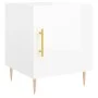 Mesitas noche 2 uds madera ingeniería blanco brillo 40x40x50 cm de vidaXL, Mesitas de noche - Ref: Foro24-827537, Precio: 69,...