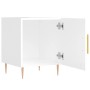 Nachttische 2 Stk. Ingenieurholz weiß glänzend 40x40x50 cm von vidaXL, Nachttische - Ref: Foro24-827537, Preis: 70,76 €, Raba...