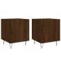 Mesitas noche 2 uds madera ingeniería marrón roble 40x40x50 cm de vidaXL, Mesitas de noche - Ref: Foro24-827563, Precio: 46,4...