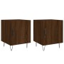 Nachttische 2 Stk. Holzwerkstoff braune Eiche 40x40x50 cm von vidaXL, Nachttische - Ref: Foro24-827563, Preis: 46,81 €, Rabat...