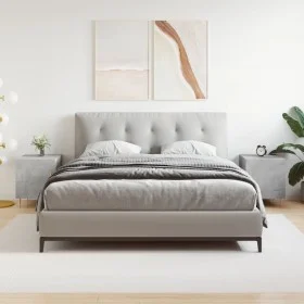 Nachttische 2 Stück betongraues Holzwerkstoff 40x40x50 cm von vidaXL, Nachttische - Ref: Foro24-827541, Preis: 47,32 €, Rabat...