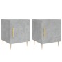 Nachttische 2 Stück betongraues Holzwerkstoff 40x40x50 cm von vidaXL, Nachttische - Ref: Foro24-827541, Preis: 47,73 €, Rabat...