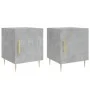 Nightstands 2 pcs concrete gray engineered wood 40x40x50 cm by vidaXL, Nightstands - Ref: Foro24-827541, Price: 47,32 €, Disc...