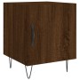 Oak brown engineered wood bedside table 40x40x50 cm by vidaXL, Nightstands - Ref: Foro24-827562, Price: 40,47 €, Discount: %