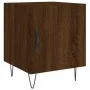 Oak brown engineered wood bedside table 40x40x50 cm by vidaXL, Nightstands - Ref: Foro24-827562, Price: 39,97 €, Discount: %