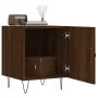Oak brown engineered wood bedside table 40x40x50 cm by vidaXL, Nightstands - Ref: Foro24-827562, Price: 39,97 €, Discount: %