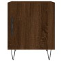 Oak brown engineered wood bedside table 40x40x50 cm by vidaXL, Nightstands - Ref: Foro24-827562, Price: 40,47 €, Discount: %
