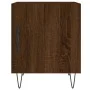 Oak brown engineered wood bedside table 40x40x50 cm by vidaXL, Nightstands - Ref: Foro24-827562, Price: 39,97 €, Discount: %