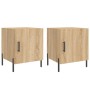 Nachttische, 2 Stück, Holzwerkstoff, Sonoma-Eiche, 40 x 40 x 50 cm von vidaXL, Nachttische - Ref: Foro24-827587, Preis: 56,37...