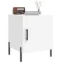 Engineered wood white bedside table 40x40x50 cm by vidaXL, Nightstands - Ref: Foro24-827580, Price: 44,81 €, Discount: %
