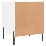 Engineered wood white bedside table 40x40x50 cm by vidaXL, Nightstands - Ref: Foro24-827580, Price: 44,81 €, Discount: %