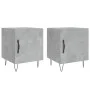Mesitas noche 2 uds madera ingeniería gris hormigón 40x40x50 cm de vidaXL, Mesitas de noche - Ref: Foro24-827557, Precio: 45,...