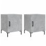 Nachttische 2 Stück betongraues Holzwerkstoff 40x40x50 cm von vidaXL, Nachttische - Ref: Foro24-827573, Preis: 52,90 €, Rabat...