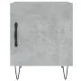 Mesitas noche 2 uds madera ingeniería gris hormigón 40x40x50 cm de vidaXL, Mesitas de noche - Ref: Foro24-827557, Precio: 45,...