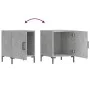 Nightstands 2 pcs concrete gray engineered wood 40x40x50 cm by vidaXL, Nightstands - Ref: Foro24-827573, Price: 52,44 €, Disc...