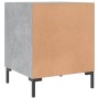 Nightstands 2 pcs concrete gray engineered wood 40x40x50 cm by vidaXL, Nightstands - Ref: Foro24-827573, Price: 52,90 €, Disc...