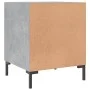 Nightstands 2 pcs concrete gray engineered wood 40x40x50 cm by vidaXL, Nightstands - Ref: Foro24-827573, Price: 52,44 €, Disc...