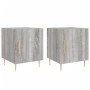 Nachttische 2 Einheiten Sonomagraues Holzwerkstoff 40x40x50 cm von vidaXL, Nachttische - Ref: Foro24-827545, Preis: 66,20 €, ...