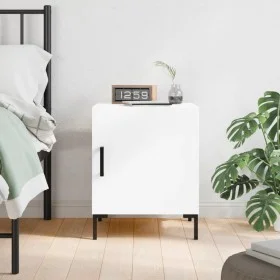 White engineered wood bedside table 40x40x50 cm by vidaXL, Nightstands - Ref: Foro24-827564, Price: 41,99 €, Discount: %