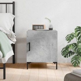 Concrete gray engineered wood bedside table 40x40x50 cm by vidaXL, Nightstands - Ref: Foro24-827572, Price: 33,72 €, Discount: %
