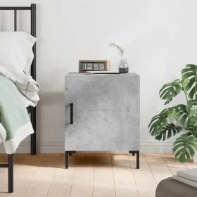 Concrete gray engineered wood bedside table 40x40x50 cm by vidaXL, Nightstands - Ref: Foro24-827572, Price: 33,53 €, Discount: %